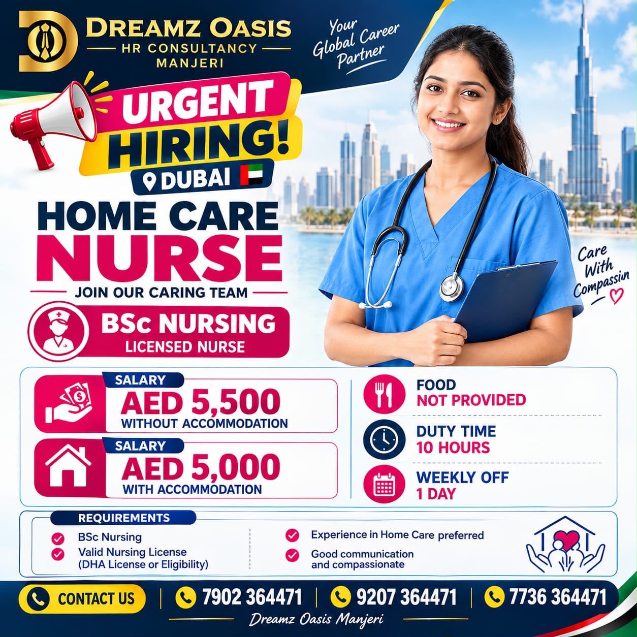 Urgent Hiring &ndash; Dubai Home Care Nurse