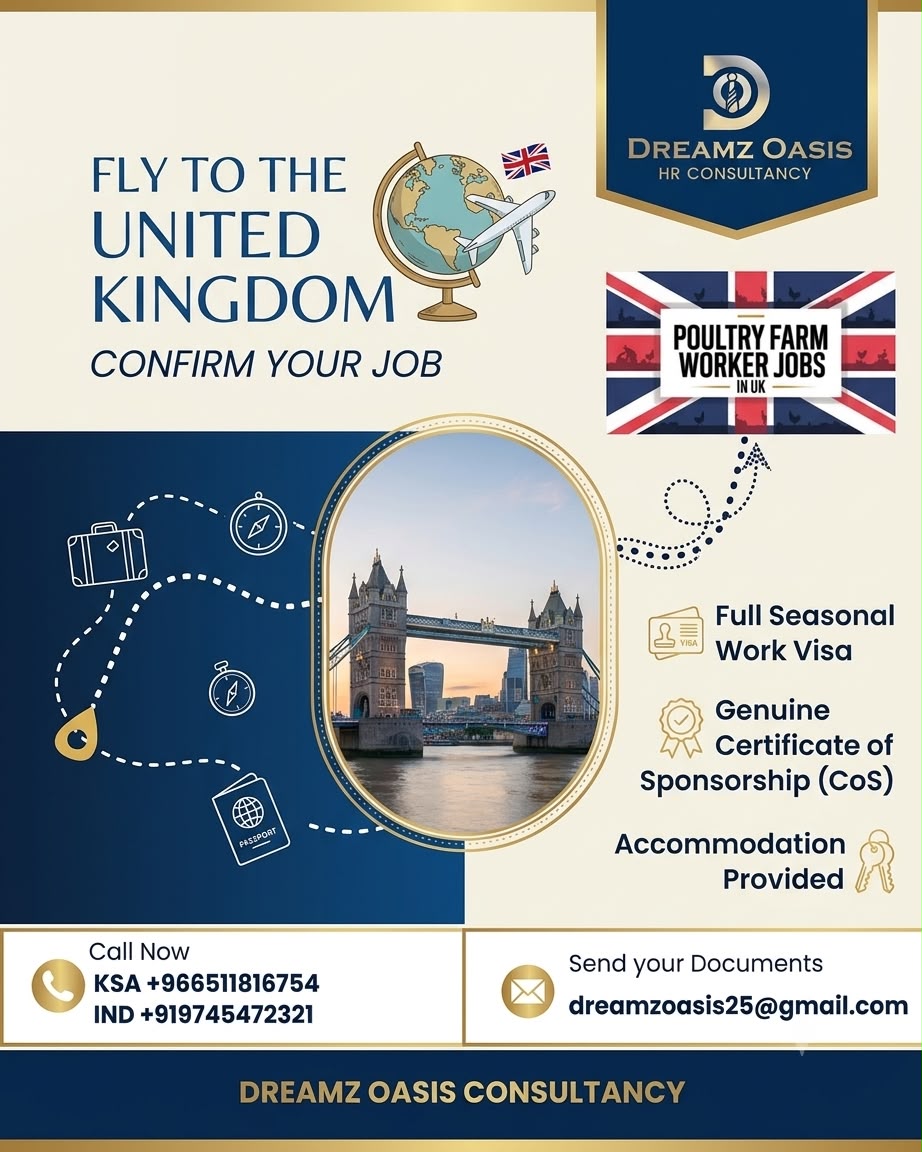 Fly to United Kingdom &ndash; Poultry Farm Worker Jobs
